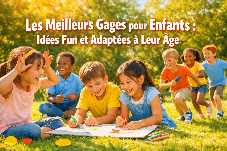 Les Meilleurs Gages pour Enfants : Idées Fun et Adaptées à Leur Âge