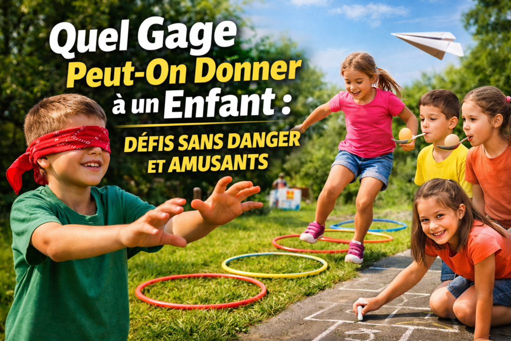 Quel Gage Peut-On Donner à un Enfant : Défis Sans Danger et Amusants