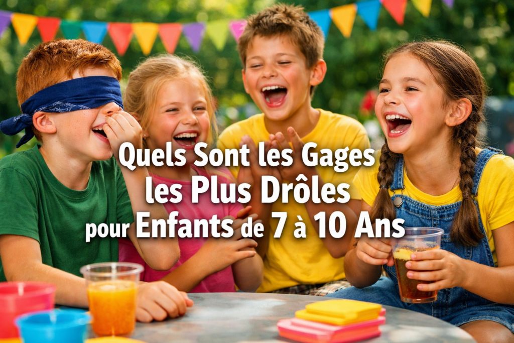 Quels Sont les Gages les Plus Drôles pour Enfants de 7 à 10 Ans