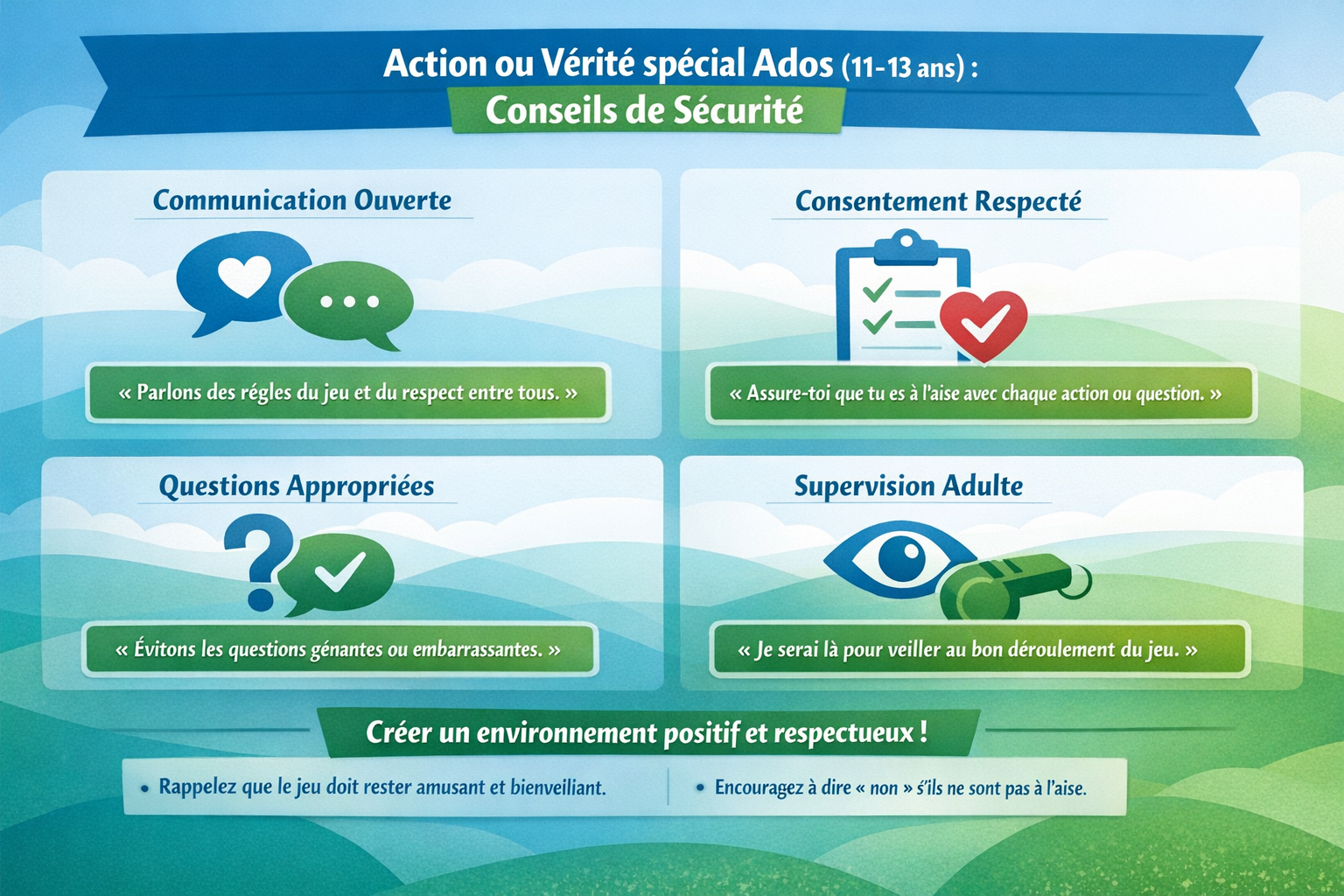 Landscape format (1536x1024) image presenting a clear, visually appealing infographic or a checklist design for parents and organizers. The